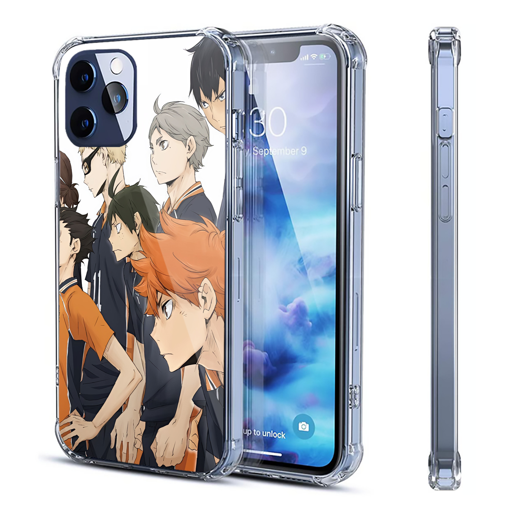 （画像用） ハイキュー!! Haikyu!! 【iPhone 12シリーズ対応】透明スマホケース（クリアソフトケース）